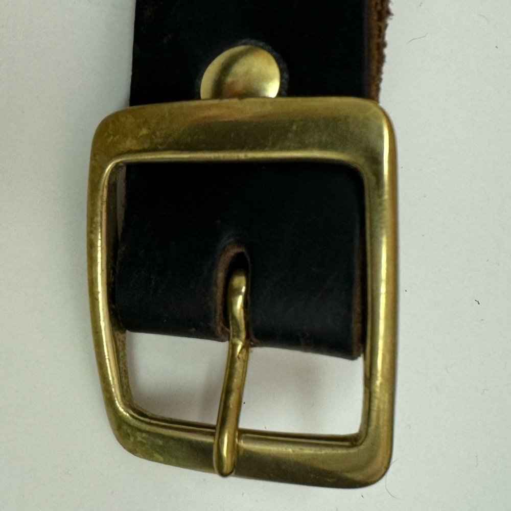 One Star Leather Goods Handmade Brown Leather Belt